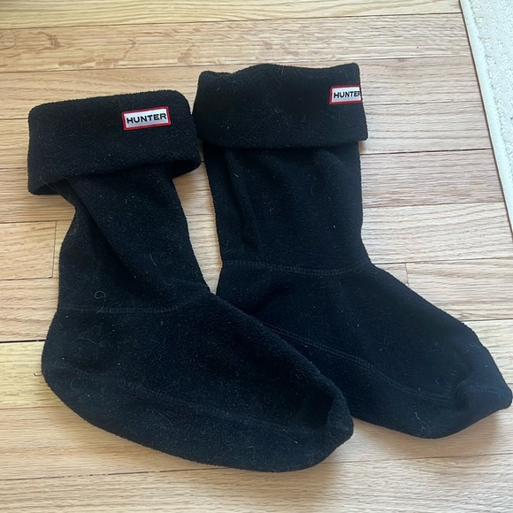 Hunter brand fleece sock inserts for rain boots - Picture 1 of 3